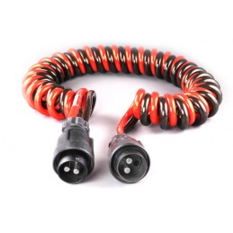 24V spiral cable 2X2P fork...