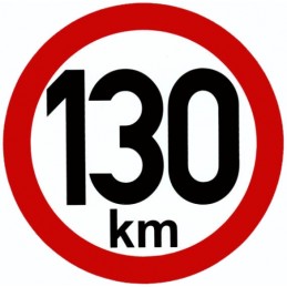 sticker speed 130 km...