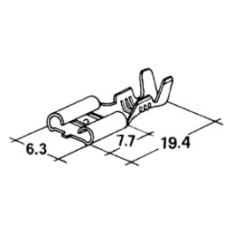 Connector 6.3 mm 0.5 to 1.5...