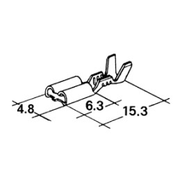 4.8 mm connector 0.5-1 mm...