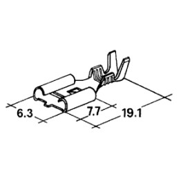 Connector 6.3 mm 1-2.5 mm...