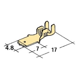 konektor 4,8mm 0,5-1mm kolík