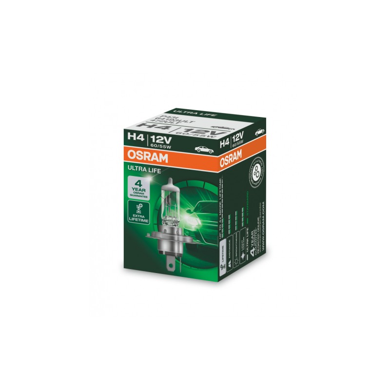 bulb H4 12V 60/55W P43t ULTRA LIFE OSRAM