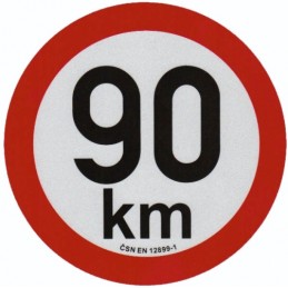 Sticker REFLECTIVE speed 90...