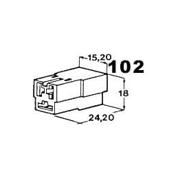 insulating cap for 3 pieces...