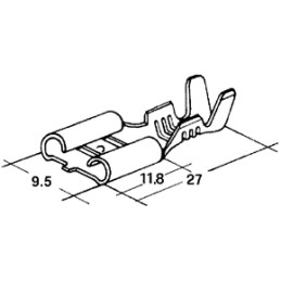 konektor 9,5mm 2-4mm dutinka