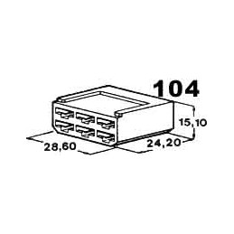 insulating cap for 6 pieces...