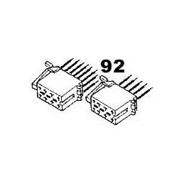 ISO connectors fitted with bushings and wires