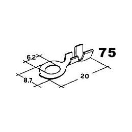 cable lug 6.2 mm wire 0.8-4mm