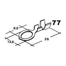 cable lug 8.2 mm wire 1.5-4mm