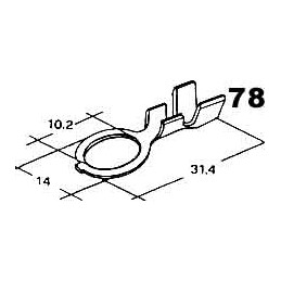 cable lug 10.2 mm wire 4-6 mm