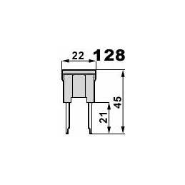 40A fuse plug flat contact.