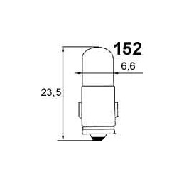 Bulb 12V 1.2W BA7s 7x23, 5mm