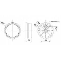 position light FT-060 LED 12+24V red