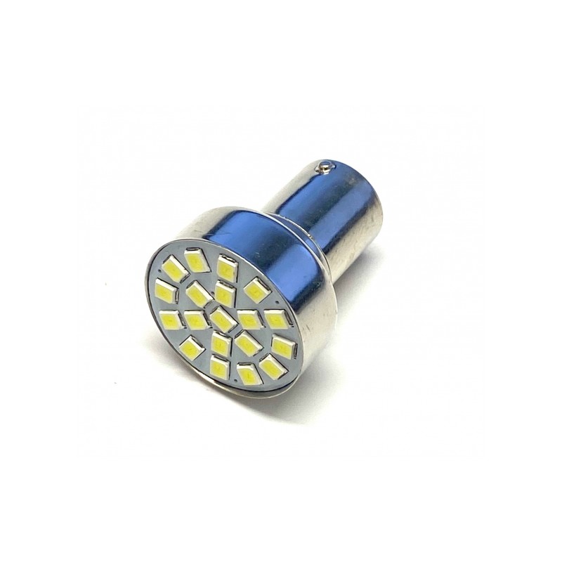 1pc LED bulb 12V 21W BA15s clear 19 SMD