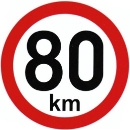 speed sticker 80 km...