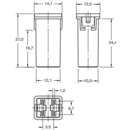 fuse PAL Jcase 20A/32V littelfuse