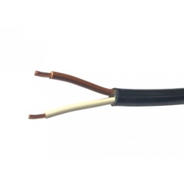 cable 2x1,5mm2 plastic black