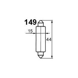 Bulb 24V 5W SV8, 5 15x44mm