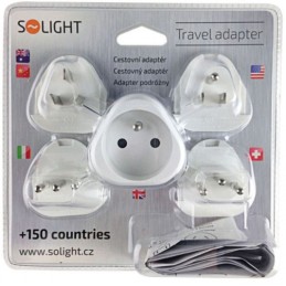Travel adapter, replaceable...