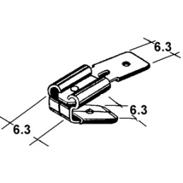 Connector 6.3 mm + 6.3 mm...