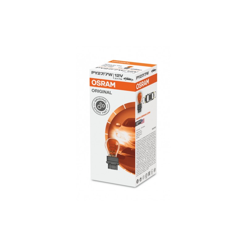 bulb 12V 27/7W W2.5x16q orange OSRAM (3757AK PY27/7W)