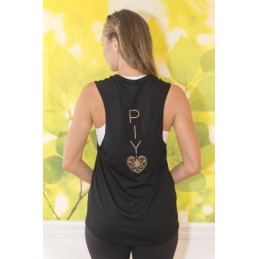 Black tank top PIYO short L