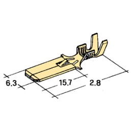 konektor 6,3mm 0,75-2,0mm²...