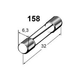 pojistka skleněná 1A 6,3x32