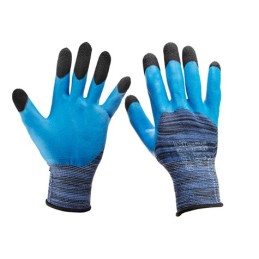 Latex coated work gloves