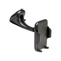 Universal phone holder with suction cup, black