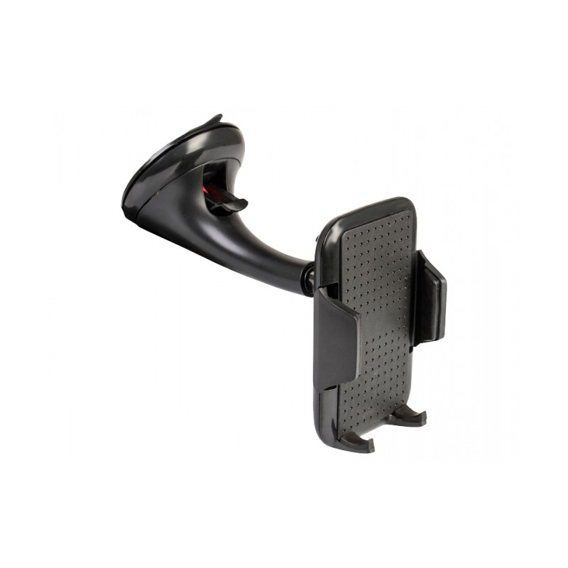 Universal phone holder with suction cup, black