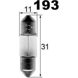 žárovka 12V 5W SV8,5   11x31mm