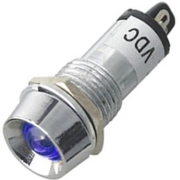 12V LED blue to 12mm hole