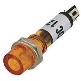 12V LED, orange to 7mm hole