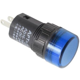 kontrolka 12V LED 19mm, modrá