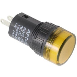 LED 12V LED 19mm, yellow