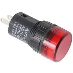 24V LED 19mm, red