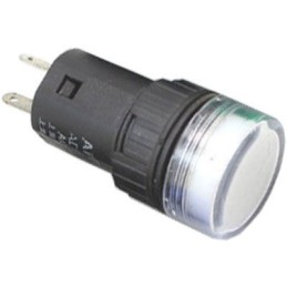 kontrolka 24V LED 19mm, bílá