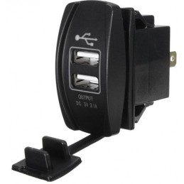 Power socket 12V 2x USB