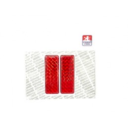 reflector red self-adhesive 2.5x7cm 2 pcs