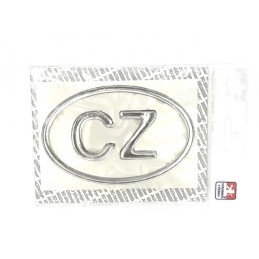 CZ sticker - large silver