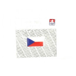 Czech flag sticker 3x5cm