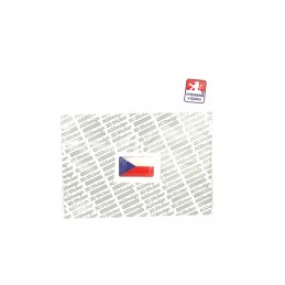 Samolepka vlajka ČR 1,8x3cm