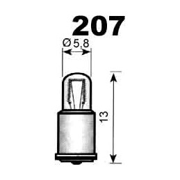 Bulb 28V 40 mA MF 5,8 x13mm