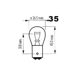 Bulb 24V 18/5W BAY15d