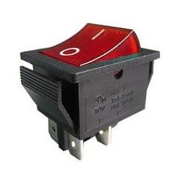 Rocker switch OFF-ON red...