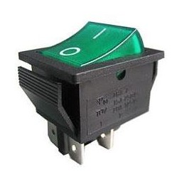 Rocker switch OFF-ON green...