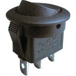 Rocker switch ON-OFF-ON black