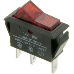 Rocker switch OFF-ON red...